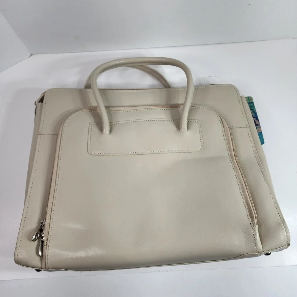 McKlein Lake Forest 15.6 Inch Ladies Leather Case w Removable Sleeve 94337 NWT